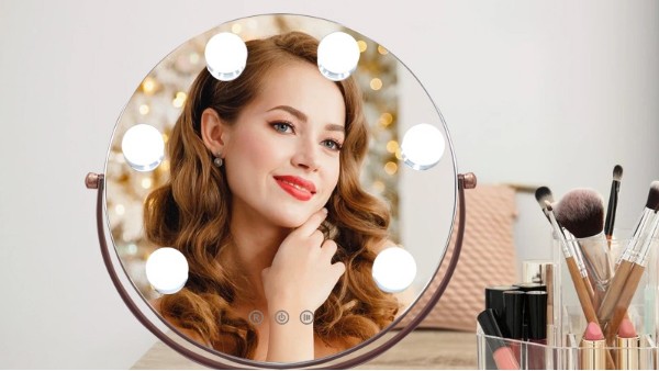 灯泡化妆镜厂家：灯泡化妆镜的调节亮度和色温功能，打造理想光影效果